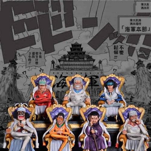 20cm Anime One Piece General of the Navy Sakaski Kohza Kprusoian Fujitora Isshiou PVC Action Collection Figure Model Gift Luffy