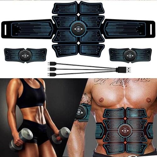 Electromagnetic Stimulation Of Muscles Trainer Massage Effective Fat Burning Easy Operate Home Fitness Gym Exercise USB Charging