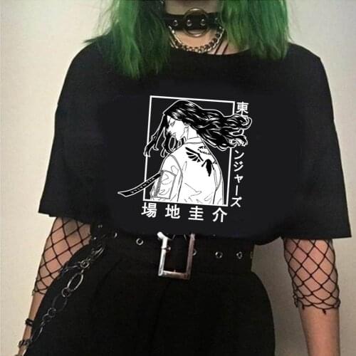 Women Tshirt Tokyo Revengers Keisuke Baji T Shirt Anime Hip Hop Short Sleeve Tee unisex Clothes