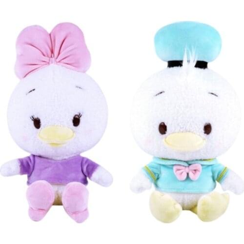 Disney 30cm Donald Duck and Daisy Plush Animal Stuffed Toy Cute Dolls Birthday Christmas Presents for Kids