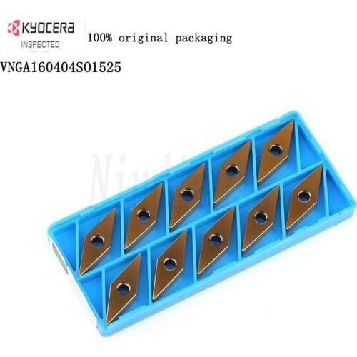 Kyocera VNGA160404 SO1525 A66N 100%original packaging VNGA CNC Lathe Cutter Tools Carbide Inserts for Turning Tool Holder