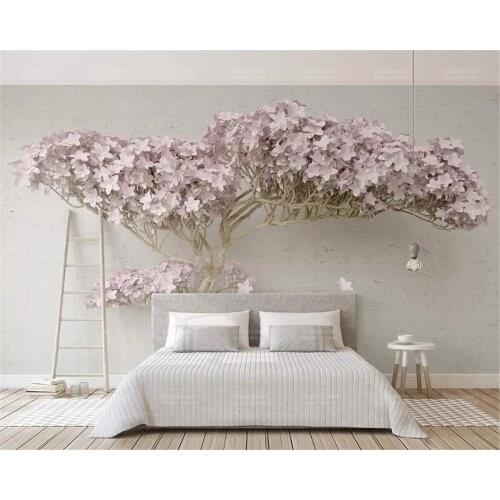Beibehang Custom wallpaper mural HD 3d tree flowers 4 Photo wallpaper TV background wall 3d wallpape wall paper home decor