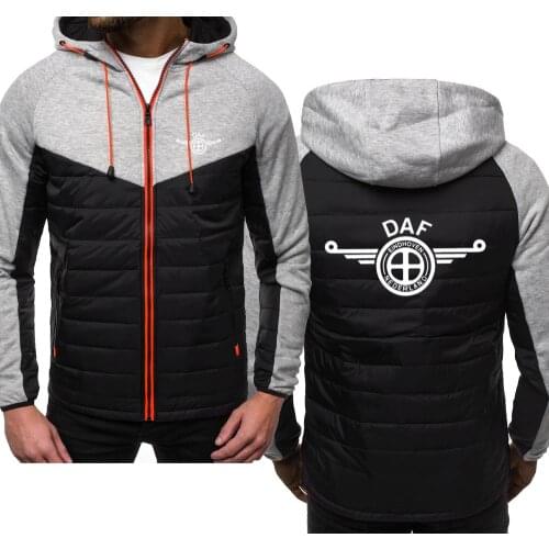 2021 New Men Hoodies for DAF Tools Spring Autumn Jacket Casual Sweatshirt Long Sleeve Zipper Hoody