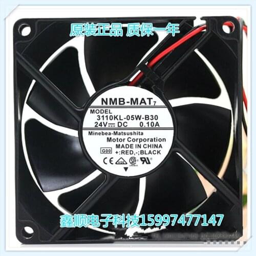 Original Genuine 3110KL-05W-B30 8025 8cm 24V 0.10A super durable fan drive