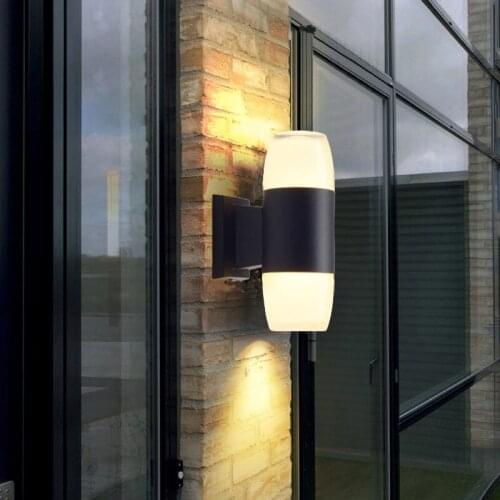 Outdoor Waterproof Led Wall lamp Dual-Head Balcony lighting 10W Aluminum Corridor Living Room Porch Garden Lamp AC90-260V