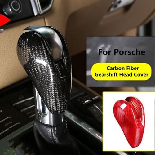 Suitable for Porsche macan small Cayenne Palamela 718 911 gear head cover real carbon fiber gear modification