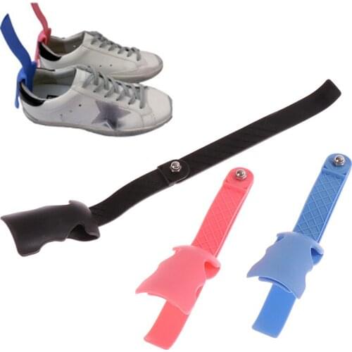 Portable Lazy Shoe Helper Unisex Shoe Horn Off Wear On Easy Extended Handle