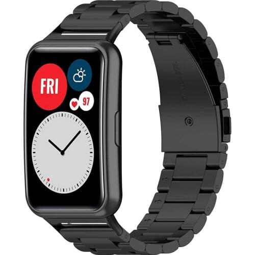 Band For Huawei Watch FIT Strap Accessories replacement watchband Stainless Steel metal correa bracelet Huawei Watch fit Strap