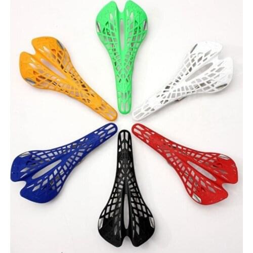 Super Light Plastic Factory Agents Bicycle Saddle Mountain MTB Bike Saddle Seat PVC Cushion 6 Color Cycling Bicycle Saddle