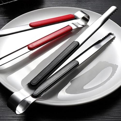 Stainless Steel Food Tongs Anti-Scalding BBQ Grill Clip Ice Tong Meat Salad Toast Bread Cooking Clamp Kitchen Accessories Tools