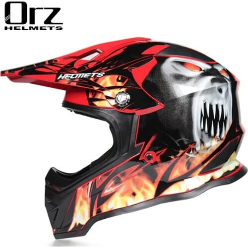 Mens Motocross Motorbike Full Face Helmet Downhill Motorcycle Helmet Motocross Helmet Casco Moto Capacete ATV Adult DOT