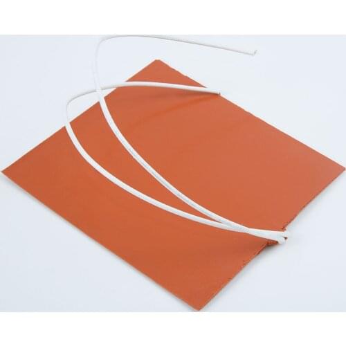 Silicone Heater Pad For Printer Heated Bed Heating Mat 12V 12W 100x120mm Electric Silicone Rubber Heating Pads
