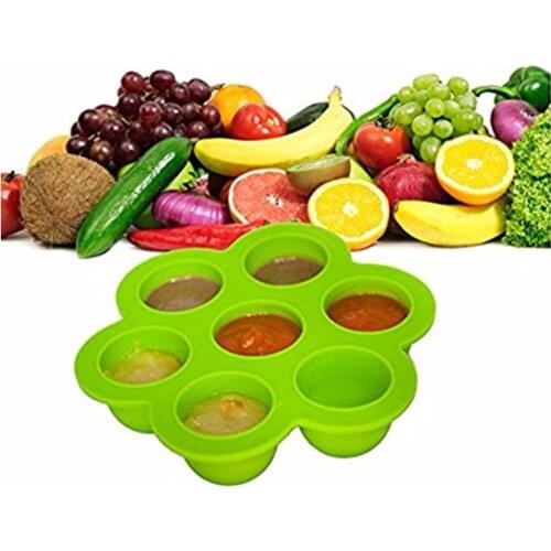 Silicone Egg Bites Molds for Instant Pot Accessories, Reusable Food Freezer Trays with Lid Ice Cube Trays Silicone Food Storage