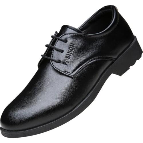 Business Casual Men Shoes Pointed Toe Fashion PU Leather Shoes Man Wedding Shoes Dress Flats Oxford Shoes for Men Loafers shoes