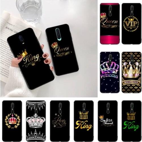 YJZFDYRM king queen Soft Phone Cover For Oppo A5 A9 2020 Reno2 z Renoace 3pro Realme5Pro