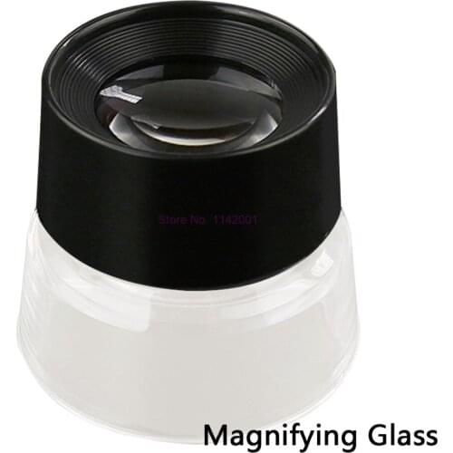 100pcs 10X Magnifying Glass Magnifiers Portable Magnification Microscope for Reading Jeweler Stamp Antique