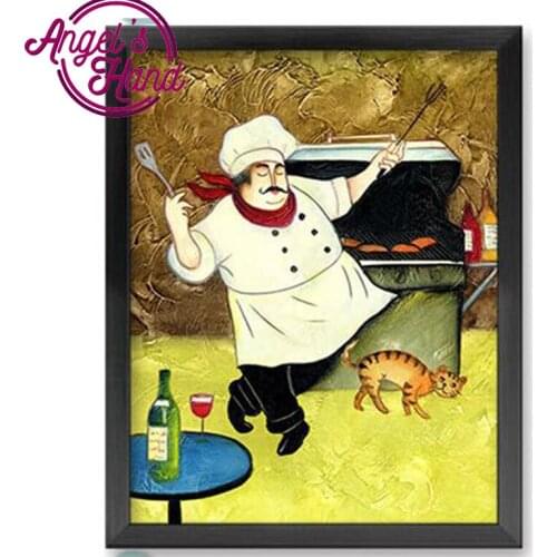 5d diy diamond painting full square cross stitch 3d pictures diamond painting sale,cook kitchen art mosaic home Decoration gift