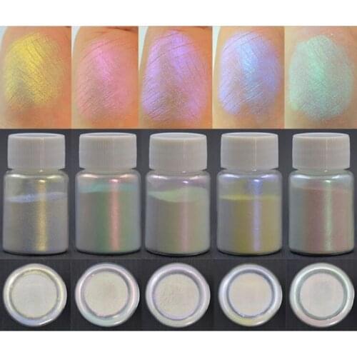 6 Color Shiny Aurora Resin Pigments Polarized Diamond Resin Pearlescent Pigments