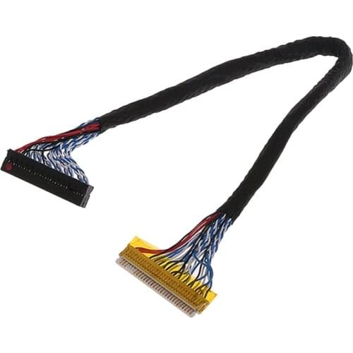 8 Bit LVDS Cable FIX-30 Pin 2ch For 17-26inch LCD/LED Panel Controller 25cm Drop Shipping