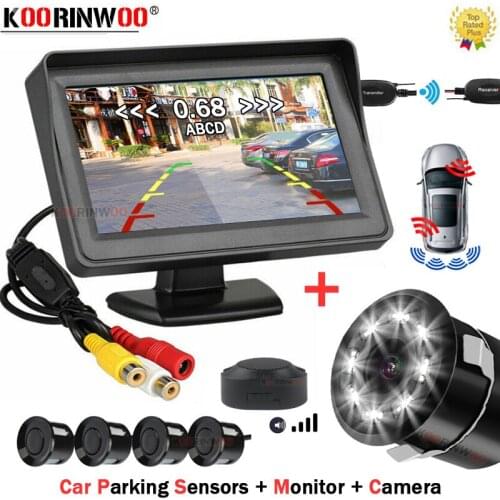 Koorinwoo Car Electronics Radar Detector Parktronic For Car Sensor Parking Assistance With Camera And Monitor Auto Radar Device