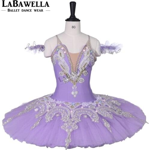 Adult Child Lilac Performance Platter Ballet Stage Costume Sleeping Beauty Professional Ballet Tutu for Women BT9059C