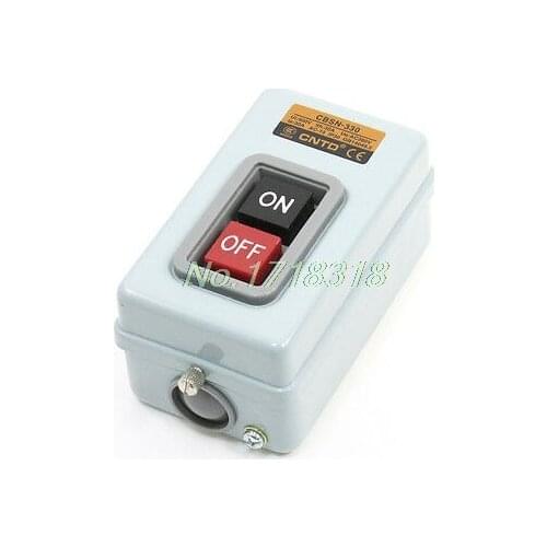 CBSN-330 ON/OFF 2 Positions 3P Self-Locking Pushbutton Switch AC 380V 30A 3.7KW