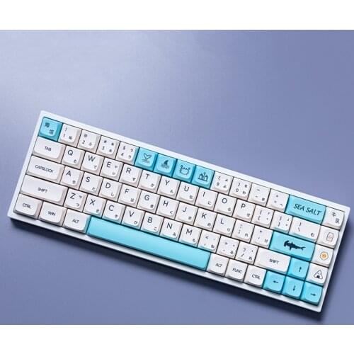 Sea Salt Milk White Keycaps For Cherry Mx Gateron Kailh Box TTC Switch Mechanical Keyboard XDA 140 Japanese English PBT Key Cap