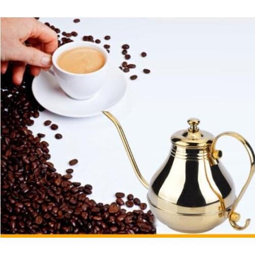 Stainless steel coffee pot fine mouth retro hand pot making hand making coffee commonly used tools