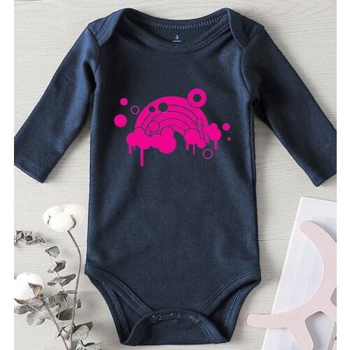 Jumpsuit for Babies Boy Infant Costume Toddler Shower Gifts New Bon Baby Clothes Rainbow Graphic One Piece Romper