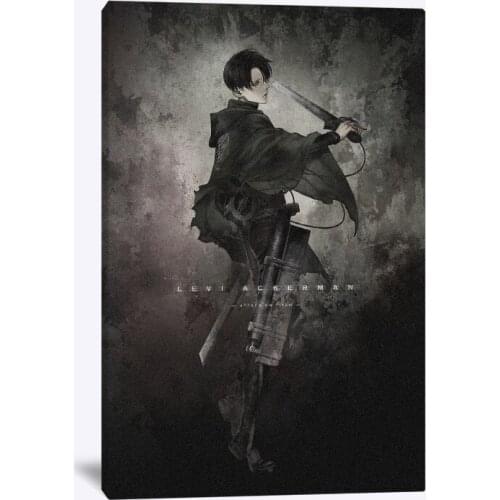 Levi Ackerman Attack on Titan Painting Wall Artwork HD Printed Poster Modular Canvas Home Decoration Pictures For Living Room