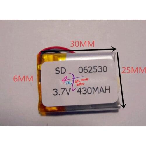 Best battery brand 3.7v lithium polymer battery 062530 602530MP3 MP4 small toys GPS navigation digital products