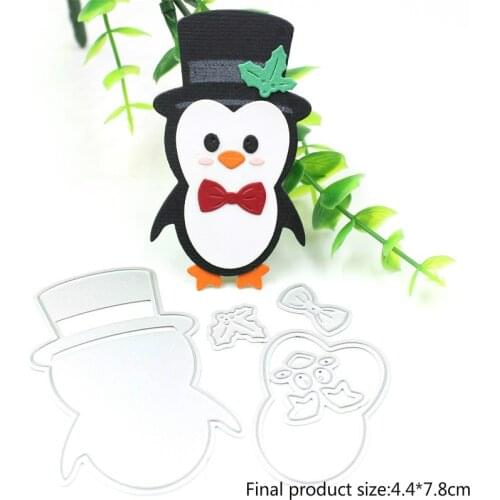 Cute Penguin Metal Cutting Dies Stencil for DIY Scrapbooking Album Embossing Paper Cards Deco Crafts Die Cuts