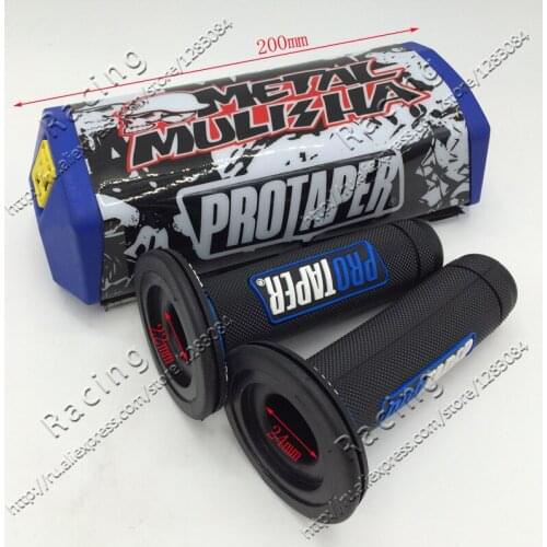 MX Dirt bike Chest CROSS Handlebar 1-1/8" PROTECTOR Pro Taper Metal Mulisha Square Fat Bar Pad for 1-1/8" Bars+pro Grips