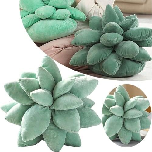 Succulent Cactus Decor Pillow Plush Pillow Plush Toy For Garden Or Green Lovers Cute Succulents Ins Nordic Style #P3