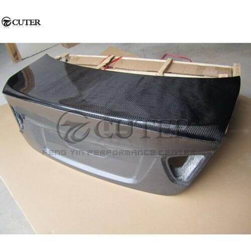 E90 3 series 320i 325i 330i CSL style Carbon Fiber Rear trunk lid Hood Bonnets Tail cover for BMW E90 car body kit 05-08