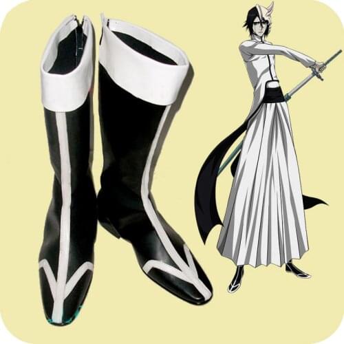 [Customize] Anime Bleach Figure Ulquiorra Cifer Boots Cosplay Shoes New Any Sizes