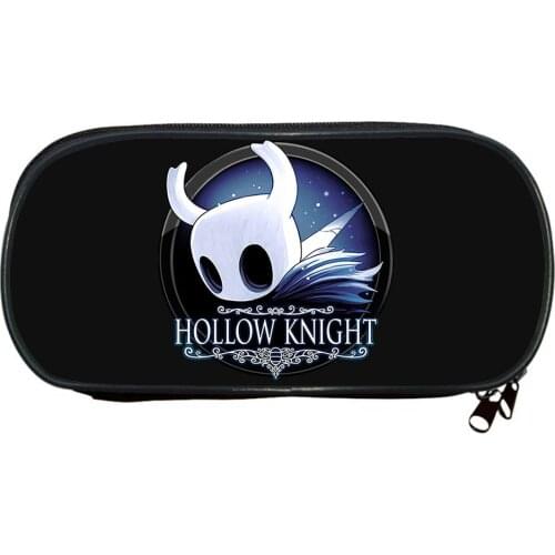 Hollow Knight Pencil Case Office Student Pencil Case Multifunction Cute Canvas Pencil Box Game Cosplay Zipper Storage Pen Box