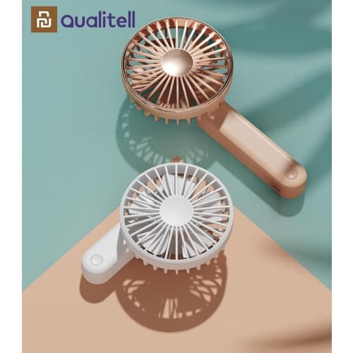 XIAOMI Youpin Qualitell Portable Smart Handheld Fan Mini USB Charging Silent Freely Adjustable Wireless Fan Outside Home Office