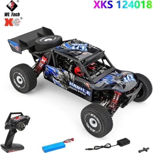 RC Car 124018 1/12 2.4G Racing Remote Control Car Competition 60km/h Metal Chassis 4WD Electric WLtoys 1:14 RC Formula Car Toys