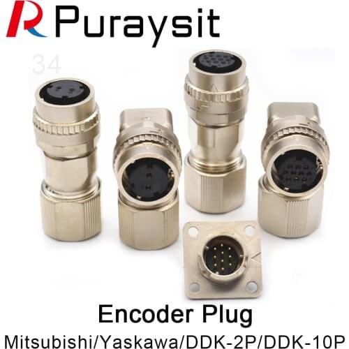 Mitsubishi Yaskawa Encoder Plug DDK-10 core 2-core SM10S CM10 Servo Motor Connector Plug