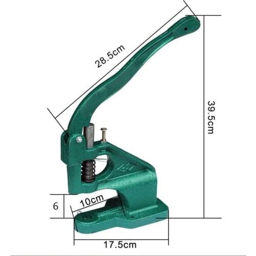 DK93 Handmade Manual Press Machine Stud Rivet Setter Machine Dies Tool Hand Press Grommet Snap Machine for For Banner Bags Shoes