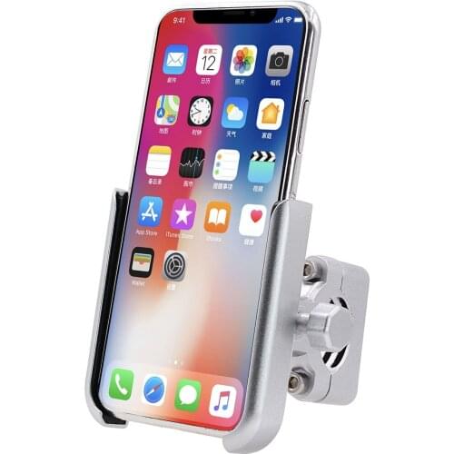 Motorcycle Handlebar Rear Mirror Mobile Phone Mount Holder Stand 360 Degree Rotation Bicycle Stands Bracket for 4-6.5inch phones