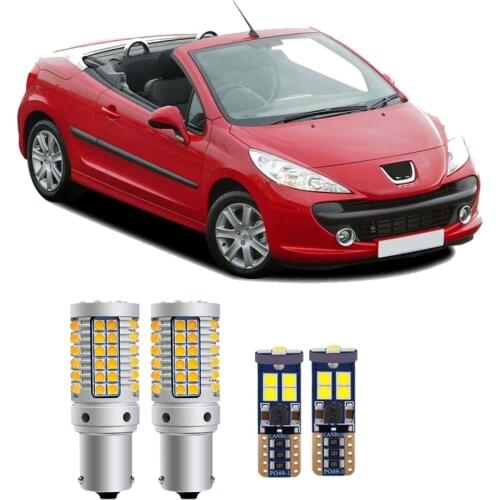 Car LED For Peugeot 207 CC (WD) 2007-2015 Canbus Exterior Light Bulb Rear Turn Signal Backup Reversing Parking