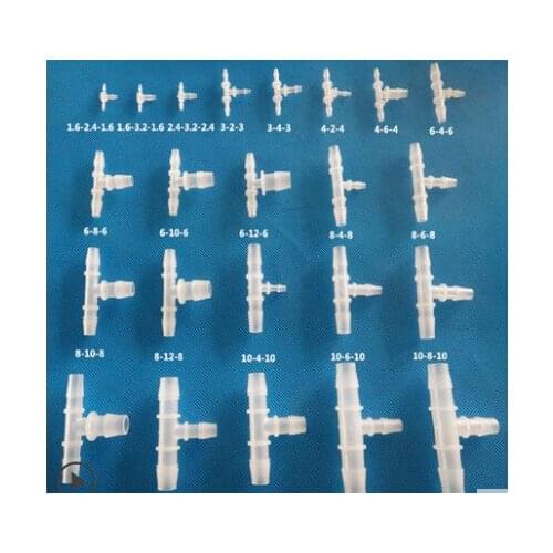 T variable diameter The pagoda joint tee plastic hose