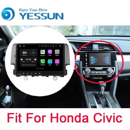 YESSUN Car Navigation GPS For Honda Civic 2016~2017 Android HD Touch Screen Audio Video Radio Stereo Multimedia Player No CD DVD