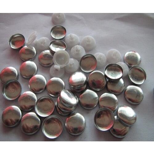 13mm fabric coverd button white plastic shank fabric coverd button 500set