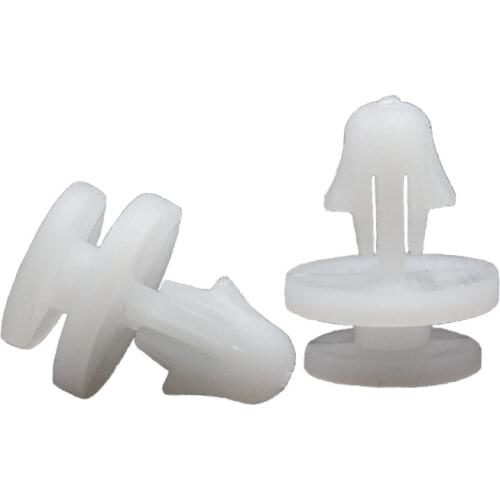 100PCS Two-layer Fastener Clips White Plastic For GM Car Vehicle Buckle Fixed Door Panel Trim Retainers