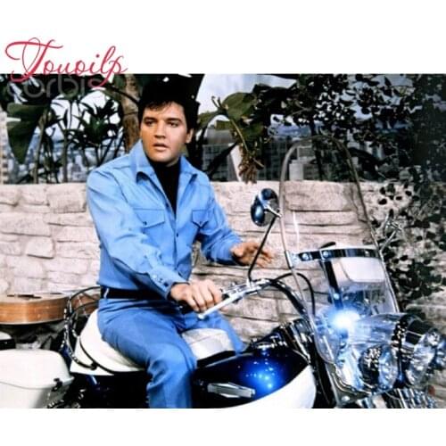 3D Diamond Painting spuare&round Cross Stitch Pattern Motor Elvis Presley Mosaic Resin Full Drill Home Decor DIY Painting