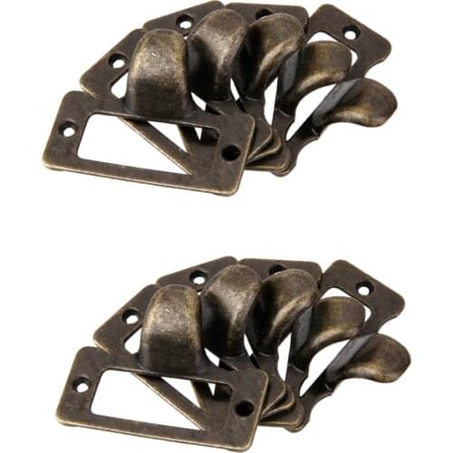 Antique Cupboard Cabinet Cup Drawer Furniture Card Frame Pull Handle, Pack of 10pcs