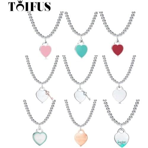 High Quality 1:1 TTFF 925 Sterling Silver Pendant Necklace Jewerly for Women Original Design Model Fine Making Process